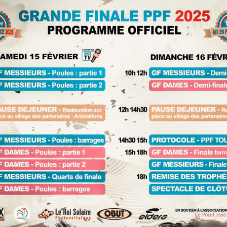 Programme Grande Finale PPF 2025