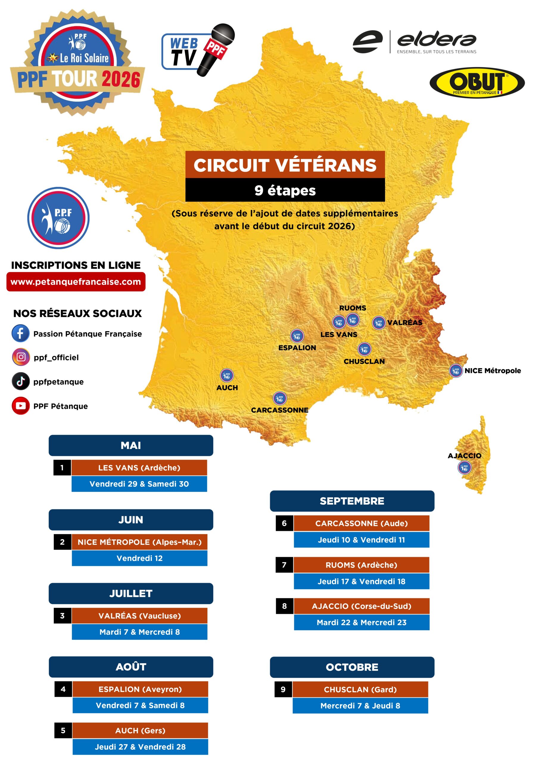 Circuit PPF Tour 2026 - Vétérans