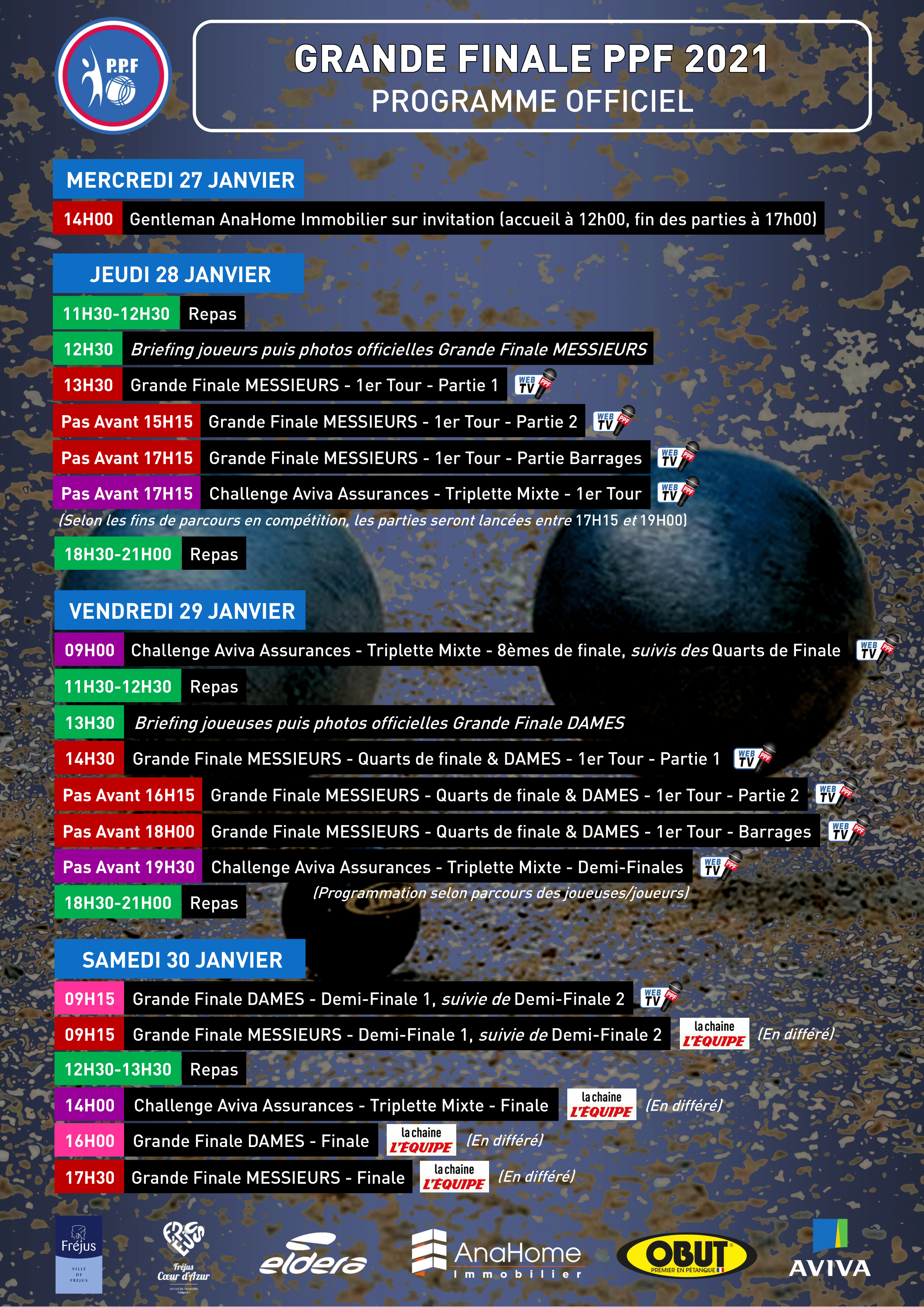 Grande Finale PPF 2021 : le programme complet ! – PPF